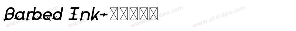 Barbed Ink字体转换